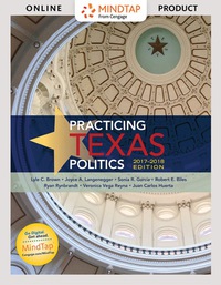 Cover image: MindTap Political Science for Brown/Langenegger/Garcia/Biles/Rynbrandt/Reyna/Huerta's Practicing Texas Politics, 17th Edition, depe 17th edition 9781305952102