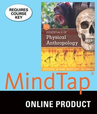 Cover image: MindTap Anthropology for Jurmain/Kilgore/Trevathan/Bartelink's Essentials of Physical Anthropology 10th edition 9781305953543