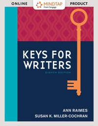 Cover image: MindTap English for Raimes/Miller-Cochran's Keys for Writers, 8th Edition, [Instant Access], 1 term (6 months) 8th edition 9781305958968