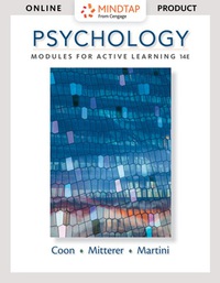 Cover image: MindTap Psychology for Coon/Mitterer/Martini's Psychology: Modules for Active Learning 14th edition 9781305966222