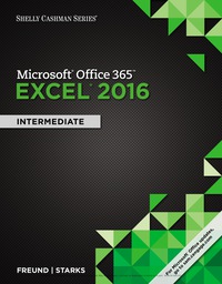 Cover image: Shelly Cashman Series Microsoft Office 365 & Excel 2016: Intermediate 1st edition 9781337507325