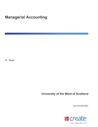 Cover image: Managerial Accounting (3) 3rd edition 9781307476378