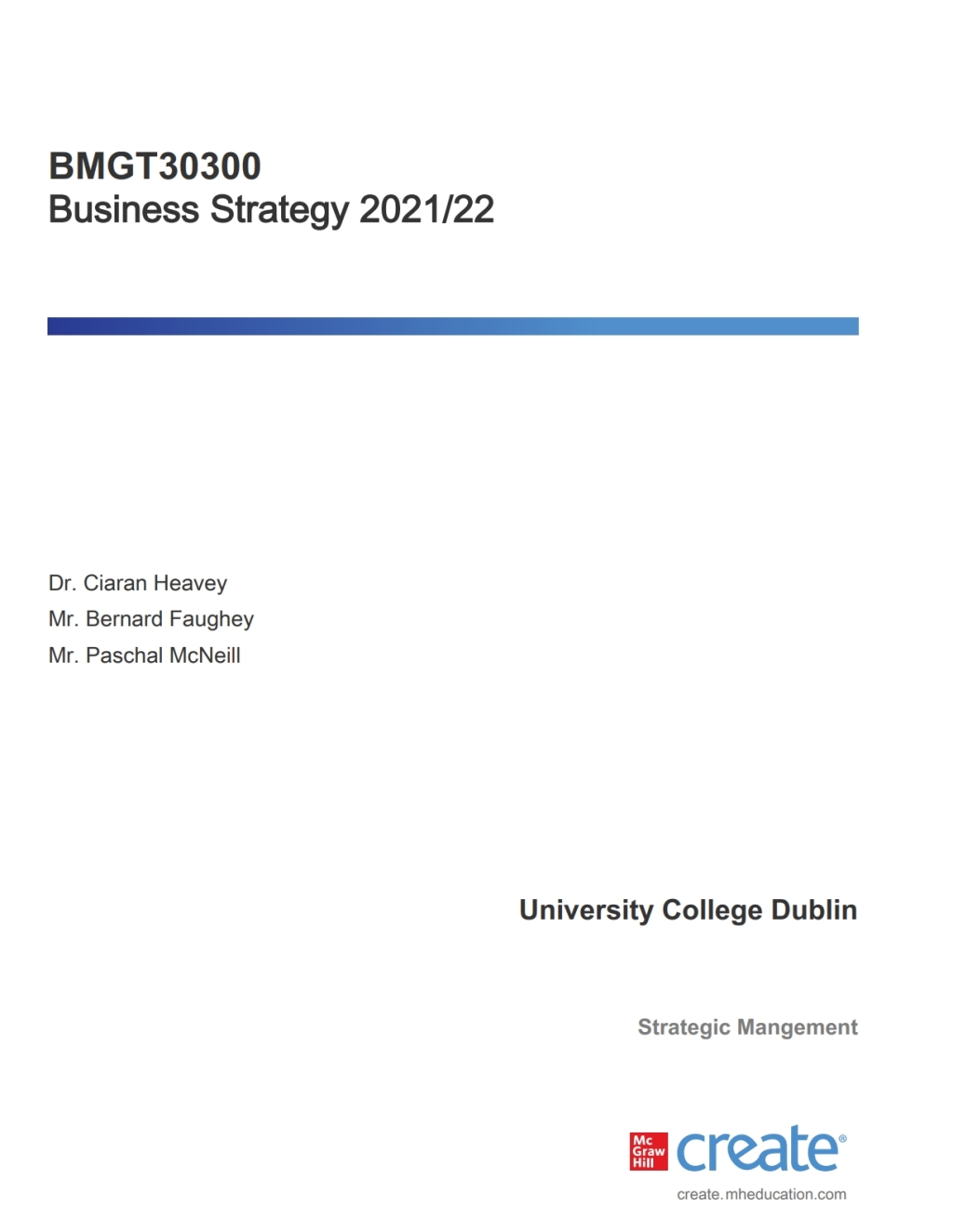 BMGT30300