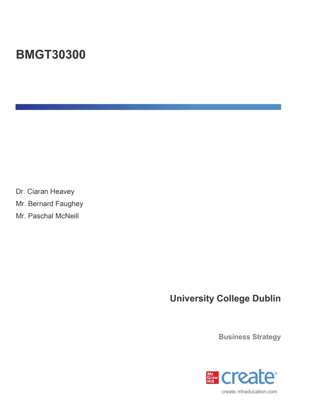 BMGT30300