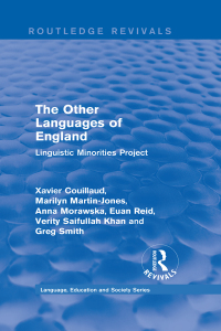 Imagen de portada: Routledge Revivals: The Other Languages of England (1985) 1st edition 9781138242241