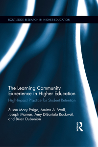 Immagine di copertina: The Learning Community Experience in Higher Education 1st edition 9780367884819