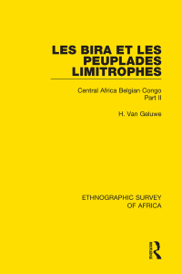 Imagen de portada: Les Bira et les Peuplades Limitrophes 1st edition 9781138240988