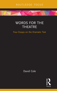 Imagen de portada: Words for the Theatre 1st edition 9781138240636