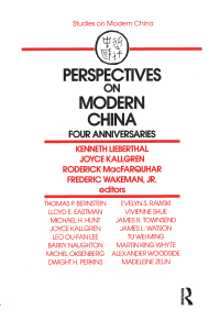 Imagen de portada: Perspectives on Modern China 1st edition 9780873328906