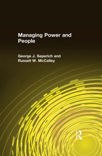 Imagen de portada: Managing Power and People 1st edition 9780765616036