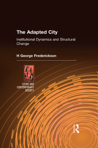 صورة الغلاف: The Adapted City 1st edition 9780765612649