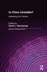 Imagen de portada: Is China Unstable? 1st edition 9780765605733
