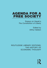 Cover image: Agenda for a Free Society 1st edition 9781138238435