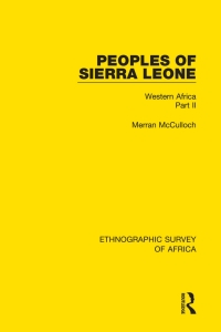 表紙画像: Peoples of Sierra Leone 1st edition 9781138238305