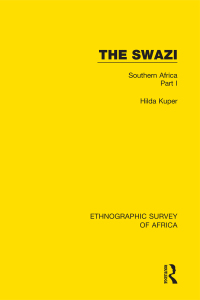 Cover image: The Swazi 1st edition 9781138234482