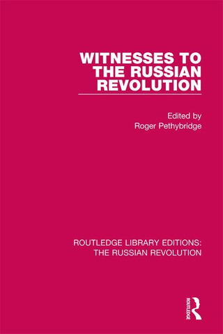 Cover image: Witnesses to the Russian Revolution 1st edition 9781138232303