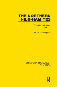 Cover image: The Northern Nilo-Hamites 1st edition 9781138232136