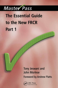 Cover image: The Essential Guide to the New FRCR 1st edition 9781857756166
