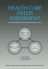 Cover image: Health Care Needs Assessment, First Series, Volume 2, Second Edition 2nd edition 9781857758924