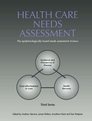 Cover image: Health Care Needs Assessment 1st edition 9781846190636