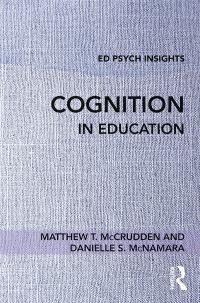 Imagen de portada: Cognition in Education 1st edition 9781138229549