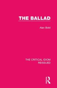 Cover image: The Ballad 1st edition 9781032031491