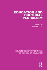 Imagen de portada: Education and Cultural Pluralism 1st edition 9781138228054