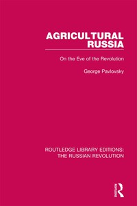 Imagen de portada: Agricultural Russia 1st edition 9781138227330
