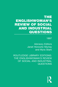 Titelbild: The Englishwoman's Review of Social and Industrial Questions 1st edition 9781138227170