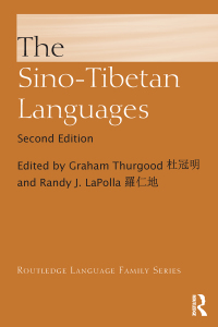 Omslagafbeelding: The Sino-Tibetan Languages 2nd edition 9781138783324