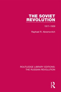 Cover image: The Soviet Revolution 1st edition 9781138224698