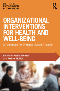 Titelbild: Organizational Interventions for Health and Well-being 1st edition 9781138221413