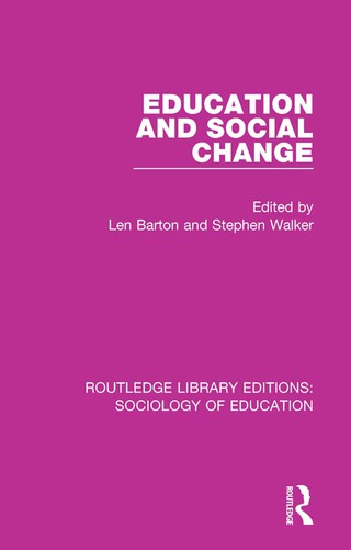 Imagen de portada: Education and Social Change 1st edition 9781138220317