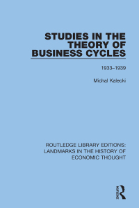 表紙画像: Studies in the Theory of Business Cycles 1st edition 9781138219427