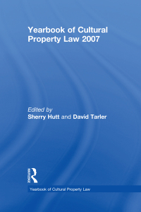 صورة الغلاف: Yearbook of Cultural Property Law 2007 1st edition 9781598740783
