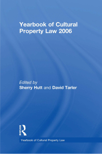 Immagine di copertina: Yearbook of Cultural Property Law 2006 1st edition 9781598740721