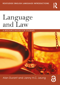 صورة الغلاف: Language and Law 1st edition 9781138025578