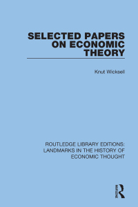 صورة الغلاف: Selected Papers on Economic Theory 1st edition 9781138218994
