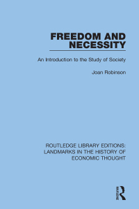 Omslagafbeelding: Freedom and Necessity 1st edition 9781138217935