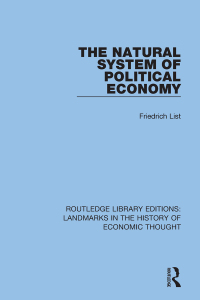 Imagen de portada: The Natural System of Political Economy 1st edition 9781138216501