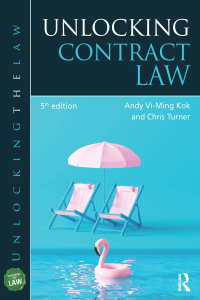 Cover image: Unlocking Contract Law 5th edition 9781032492940