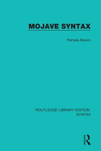 表紙画像: Mojave Syntax 1st edition 9781138213784