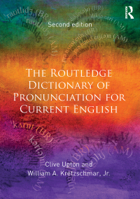 Omslagafbeelding: The Routledge Dictionary of Pronunciation for Current English 2nd edition 9781138125667