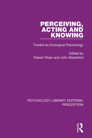Imagen de portada: Perceiving, Acting and Knowing 1st edition 9781138203860