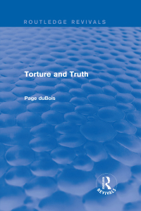 Cover image: Torture and Truth (Routledge Revivals) 1st edition 9781138203648