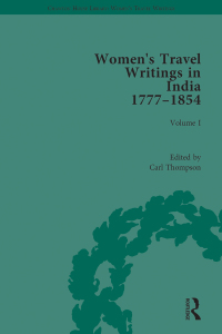 Cover image: Women's Travel Writings in India 1777–1854 1st edition 9781138202764