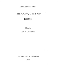 Cover image: The Conquest of Rome by Matilde Serao 1st edition 9781851960255