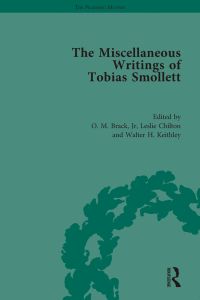 Cover image: The Miscellaneous Writings of Tobias Smollett 1st edition 9781848935037