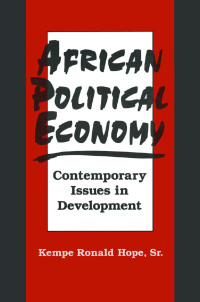 Cover image: African Political Economy 1st edition 9781563249419