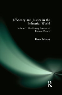 Immagine di copertina: Efficiency and Justice in the Industrial World: v. 2: The Uneasy Success of Postwar Europe 1st edition 9781563247729